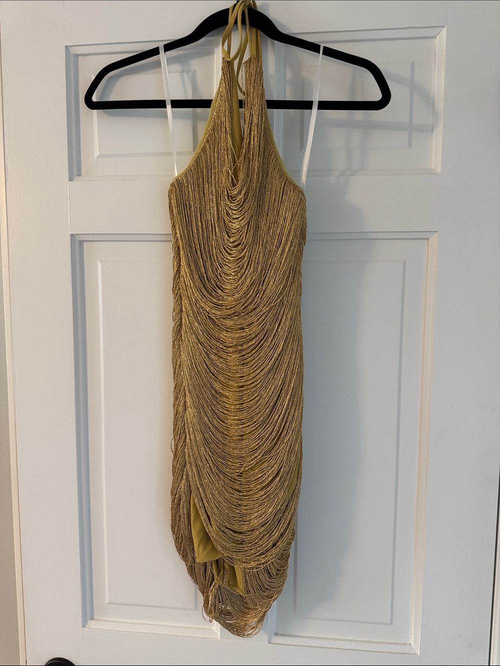 Michael Costello x REVOLVE Skylar Mini Dress in Gold